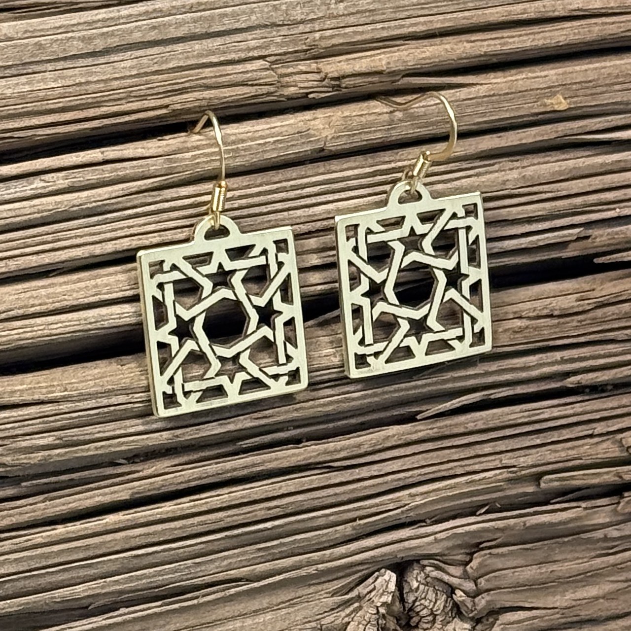 Arabic Fourfold Woven Earrings