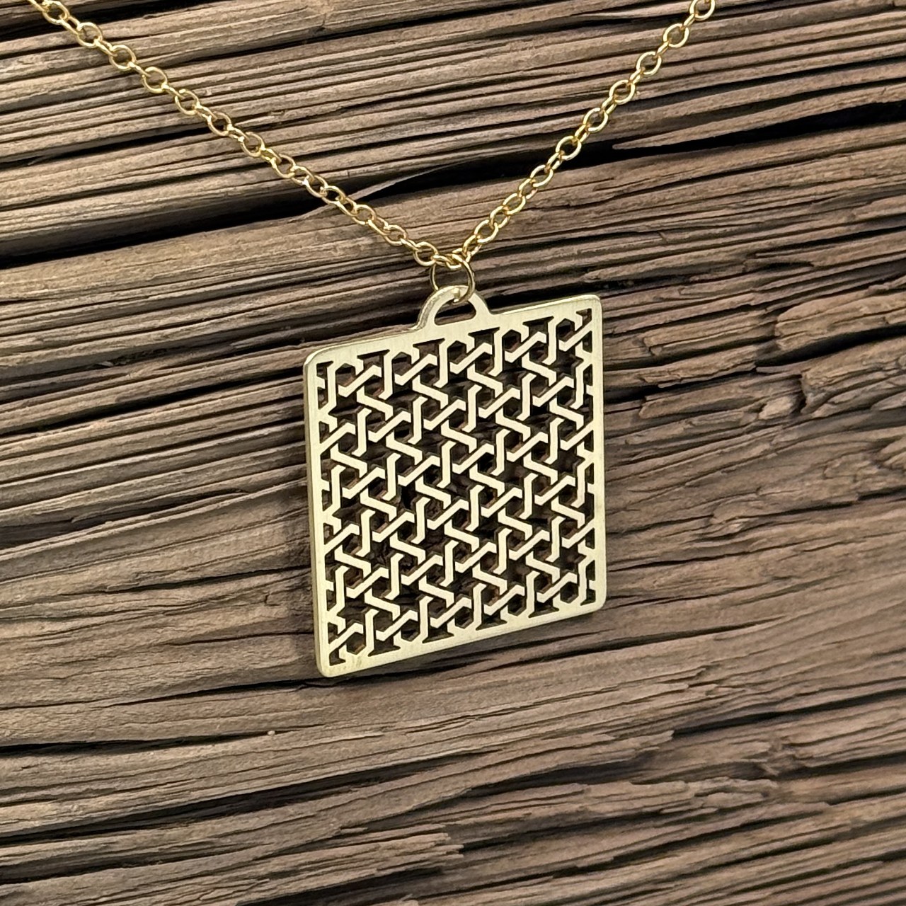 Girih Woven Pendant